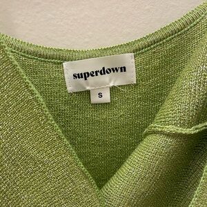 Sabrina Knit Midi Dress - Green - Size S - Superdown - *worn once